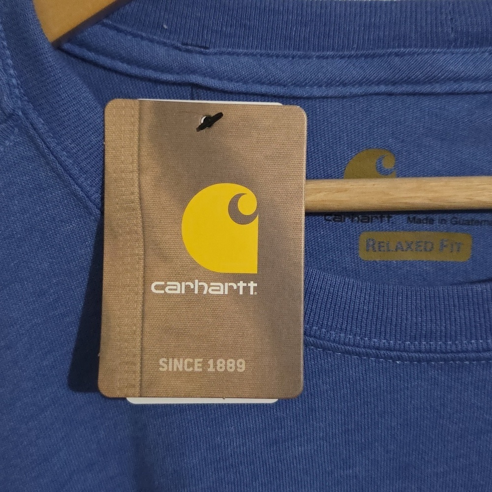 Carhartt Men's Classic Blue Short Sleeve Tee - Picture 6 of 6
